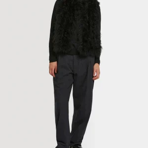 Long feather gilet