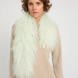 Mongolian shearling scarf