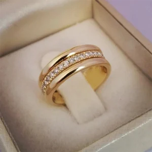 Bague de mariage micro pavée pour femme