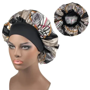 Bonnet en Satin imprimé Paisley pour femmes