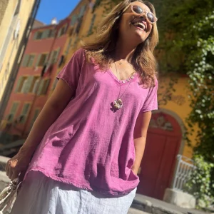 T-shirt magenta KENI